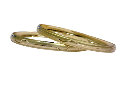 Gold Plated | Diamond Cut Bangles